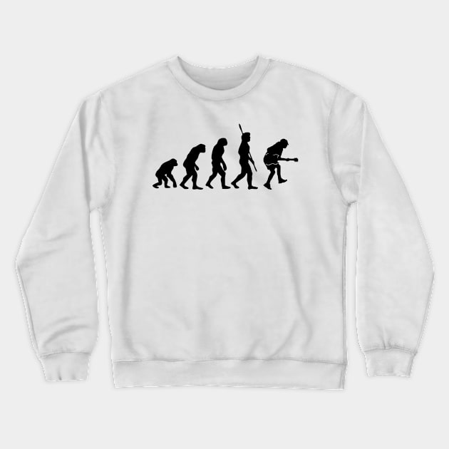 The Evolution Of Rock Crewneck Sweatshirt by Three Meat Curry